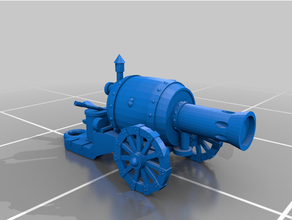flame cannon dwarf dwarven dwarves 3d print model - Mito3D