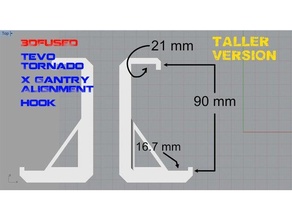 3dfused gantry alignment guide tevo tornado xgantry 3d print model - Mito3D