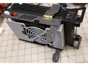 xiegu g90 suporte ventilador cobrir bainha 3d print model - Mito3D