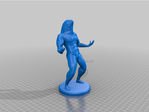 maldito beluga hombre bolígrafo soporte 3d print model - Mito3D