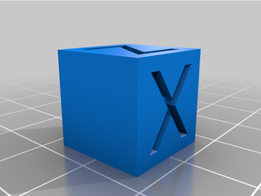 15x15 vite étalonnage cube exceller formule 15x15mm 3d imprimante étalonner tester xyz 3d print model - Mito3D