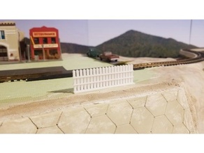 ho scale fence 3d print model - Mito3D