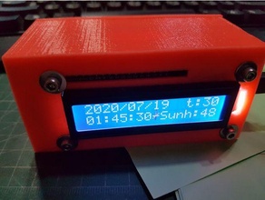 Wi Fi orologio nodemcu+lcd1602+dht11+3d stampa scatola 3d print model - Mito3D