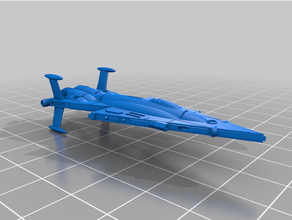 starfighter 223 virgule 3d print model - Mito3D