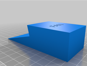 paramétrico wall mounted caso funda Cubeta texto etiqueta caja ventilador soporte montar remoto control controlar 3d print model - Mito3D