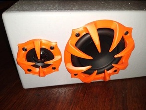 speaker grille - mkboom kit express parts parts-expresscom tcp115-4 td20f-4 tweeter woofer 3d print model - Mito3D