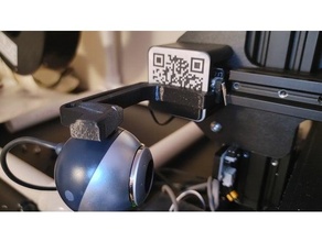 ender 3 logitech quickcam montare creality pro webcam messaggero 3d print model - Mito3D