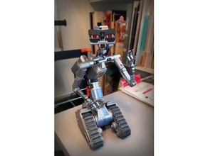 Johnny 5 testa santo parti + aggiornamenti figura numero robot corto circuito 3d print model - Mito3D