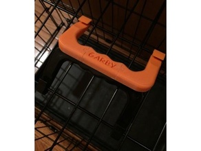 animale domestico cassa maniglia cane gatto casse gabbia vettore ergonomico titolare supporto metallo 3d print model - Mito3D