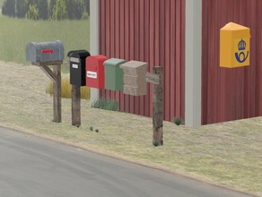 mailboxes 1 87 h0 scale chain mail ho mailbox modeltrain model railway trains post prop scenery train 3d print model - Mito3D