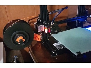 ender 3 sliding spool mount vx 2040 extrusion creality pro filament holder filiment 3d print model - Mito3D