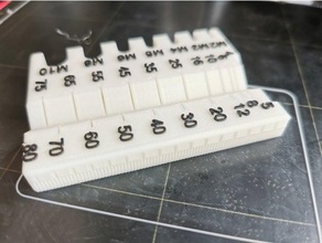 metrisch Schraube Bolzen Nuss Messung Werkzeug 3d print model - Mito3D