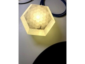 Hexlamp personalizzabile lampada openscad 3d print model - Mito3D