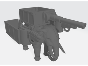 veldtland war elephant imperial guard warhammer 40k 3d print model - Mito3D