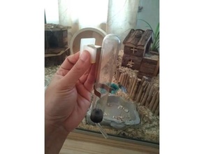 animal trixie água garrafa suporte hamster 3d print model - Mito3D
