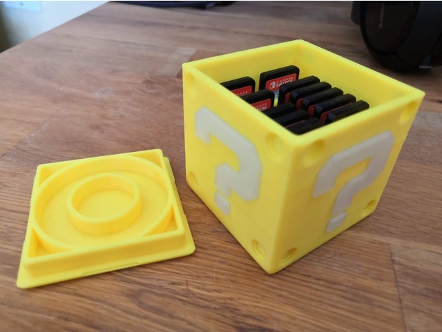 question block switch cartridge case 3D print model - Mito3D