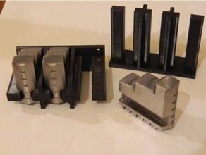mini lathe jaw organizer mini-lathe tool holder 3d print model - Mito3D