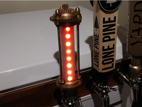 battery powered steampunk tap handle arduino beer kegerator 3d print model - Mito3D