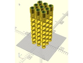 paramétrico pierna plastico metal basura soporte personalizador Lego 3d print model - Mito3D
