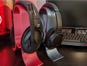 headphone headset stand easy print gaming headphones 3d print model - Mito3D