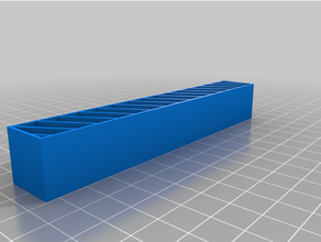 pen blank angled lines 3d print model - Mito3D