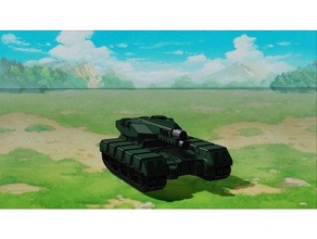 sabueso medio tanque 6mm juego guerra 3d print model - Mito3D