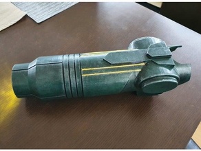 metroid arm cannon - fits ender 3 3d print model - Mito3D