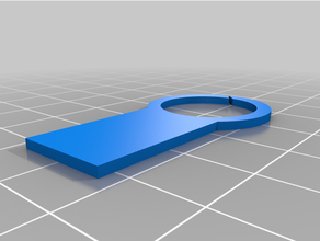 sencillo llave anillo llavero 3d print model - Mito3D