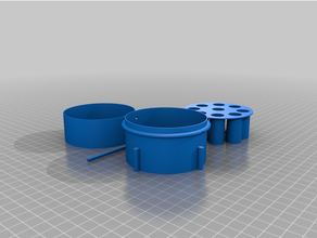 congelando recipiente criopreservação 3d print model - Mito3D