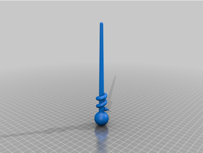 hairpin rod asclepius esculaap 3d print model - Mito3D