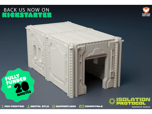 isolation protocol sample files 28mm corvus games terrain deadzone infinity necromunda star wars legion wargame wargaming warhammer 40k warlayer 40 warlayer4 warpath 3D print model - Mito3D