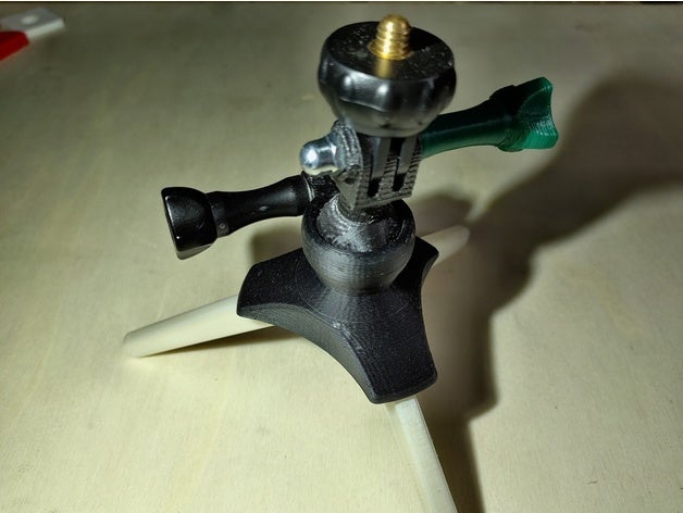 mini-stativ mit kugelkopf gopro kamerastativ stativ 3D print model - Mito3D