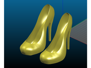 high heels female shoes - remix hot sexy sexy-girl woman womens fashion 3d print model - Mito3D