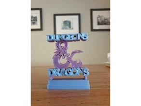 donjons dragons ornement cadeau plaque jouer rôle Jeu étagère supporter table 3d print model - Mito3D