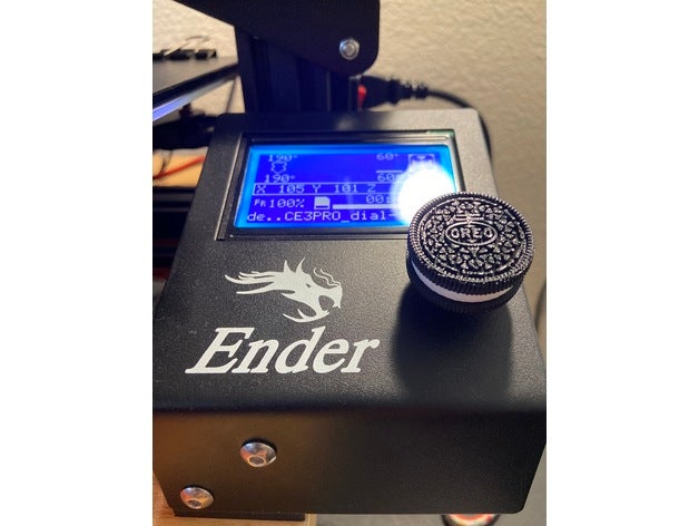 ender 3 oreo selector knob creality pro 3D print model - Mito3D