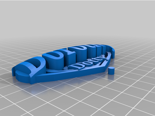 Dorothy Tag 3D print model - Mito3D