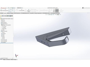 cuffia titolare supporto scrivania cuffie 3d print model - Mito3D