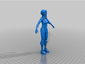 teenage girl - export cgtrader remix 3d print model - Mito3D