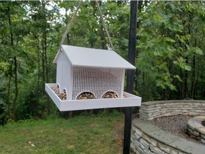 bird feeder birdfeeder birdhouse birds 3d print model - Mito3D