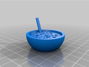 bowl food action figure toy 3d print model - Mito3D