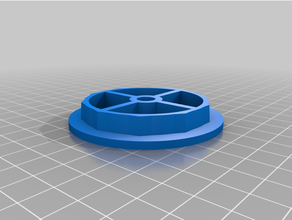 parametric filament spool adapter 3d print model - Mito3D