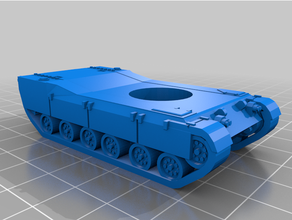 xm803 microarmor 1285 cold war prototype tank 3d print model - Mito3D