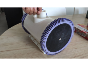 bassin robot roues bobine natation 3d print model - Mito3D