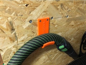 saugschlauch- oder kabelhalter vacuum hose cable holder 3d print model - Mito3D