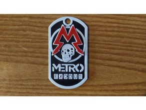 Metro cane etichetta esodo 3d print model - Mito3D