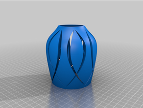 acier lumière vase 3d print model - Mito3D