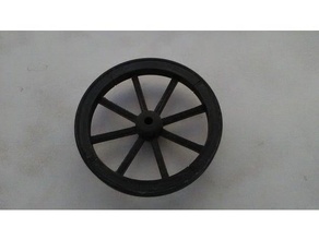 roue charrette 8 rayons 3d print model - Mito3D