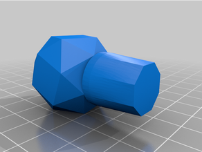 snub cube wine stopper 3d print model - Mito3D