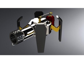 ancião canhão lança chamas v2 artífice artilheiro dd masmorras dragões 3d print model - Mito3D