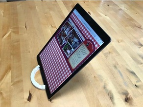 gotícula xl tábua ficar pé ipad suporte pró openscad 3d print model - Mito3D